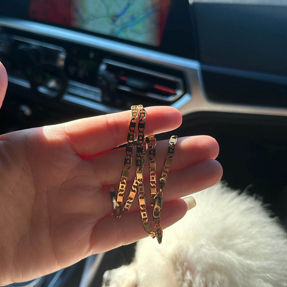18k plated necklace chain